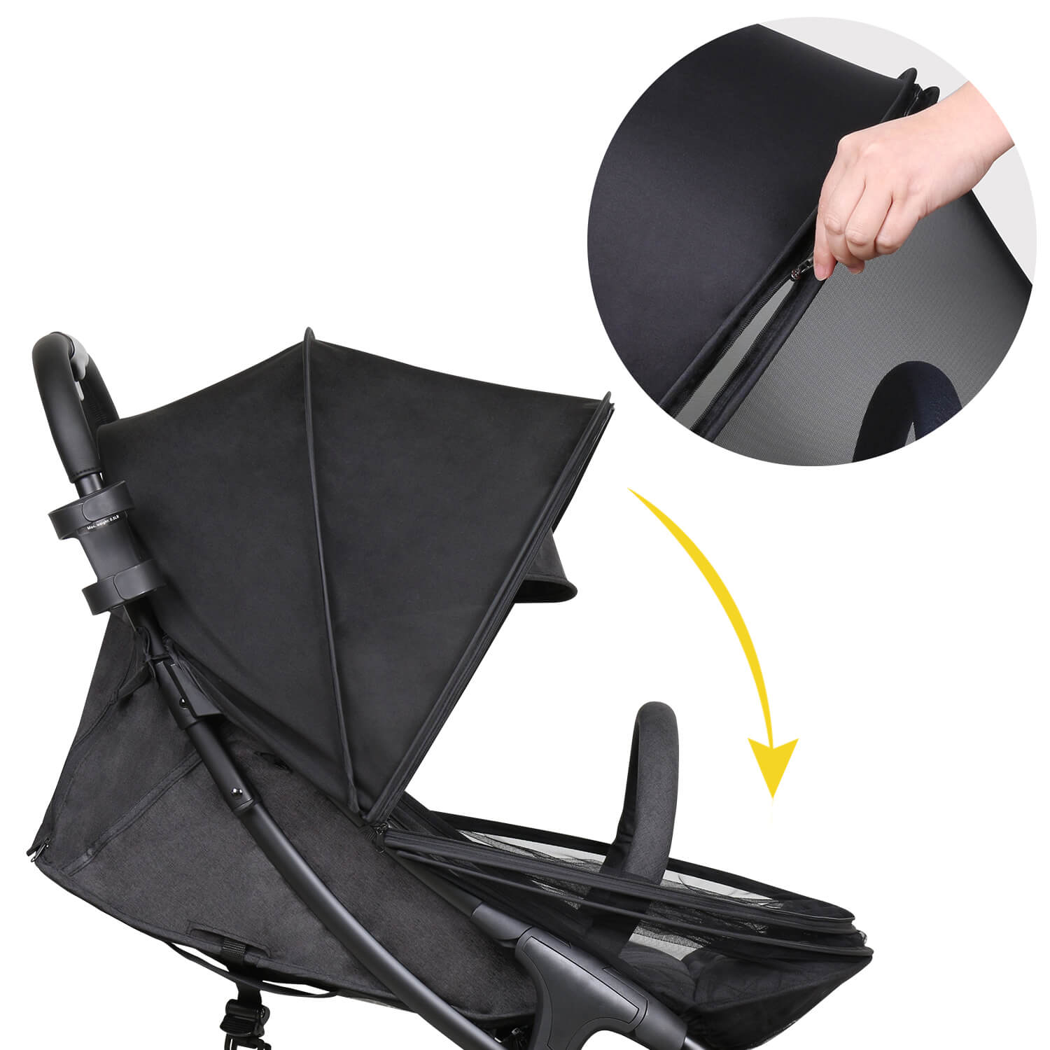 2-in-1 Moskitonetz & Sonnenschutz - Beberoad