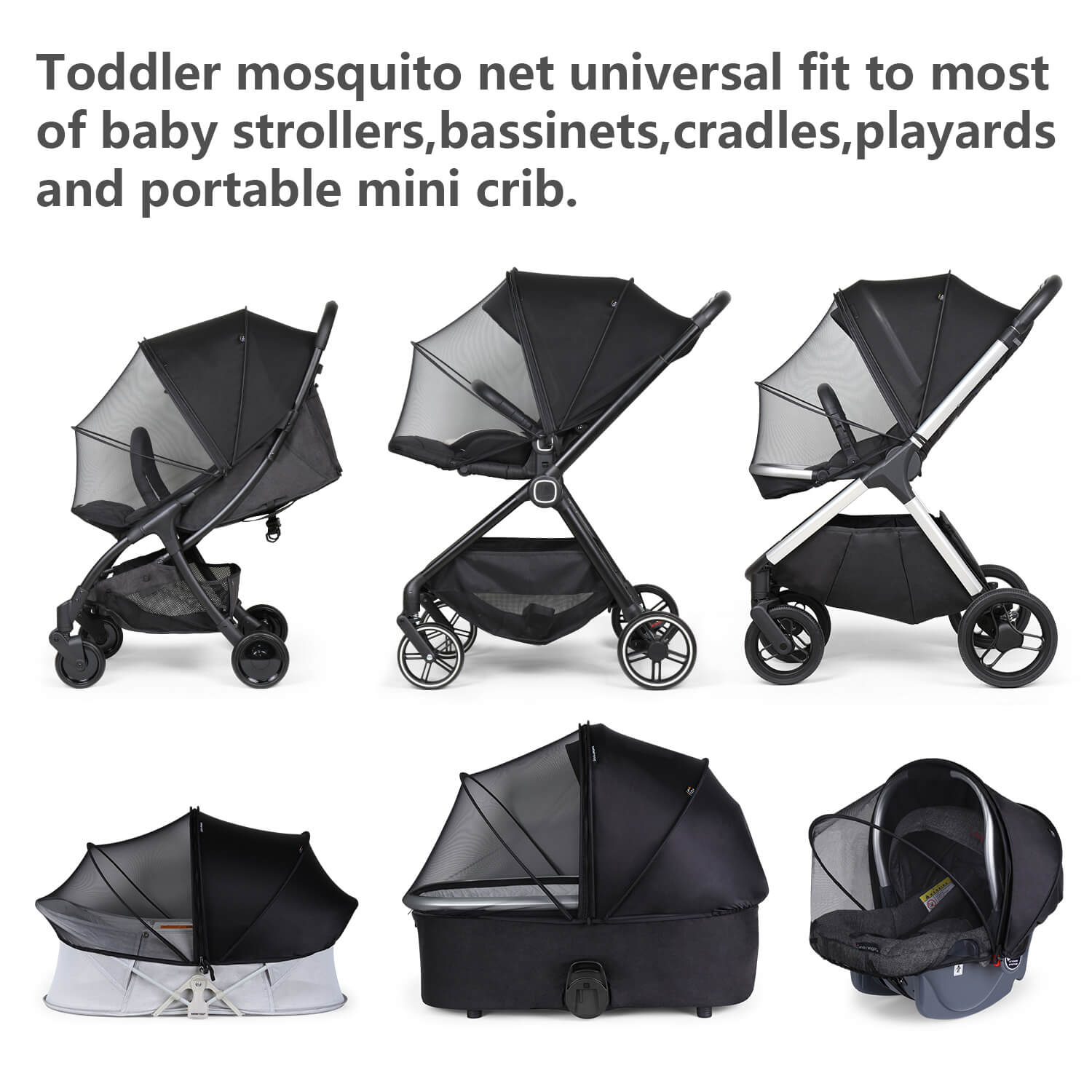2-in-1 Moskitonetz & Sonnenschutz - Beberoad