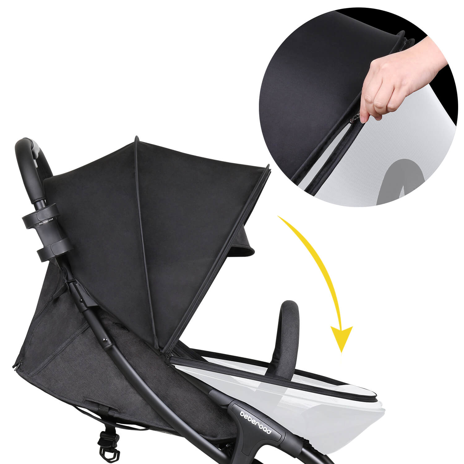 2-in-1 Moskitonetz & Sonnenschutz - Beberoad