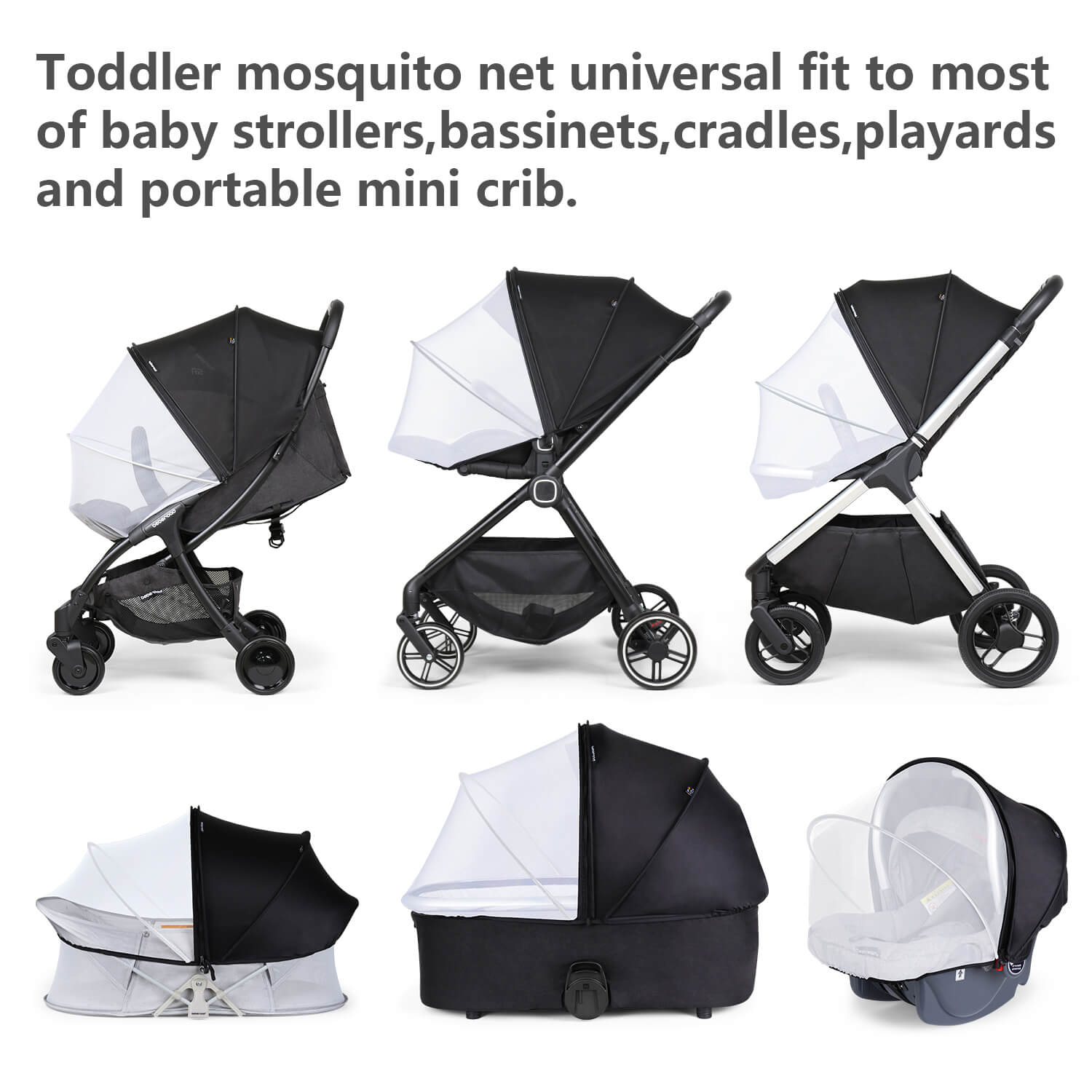 2-in-1 Moskitonetz & Sonnenschutz - Beberoad