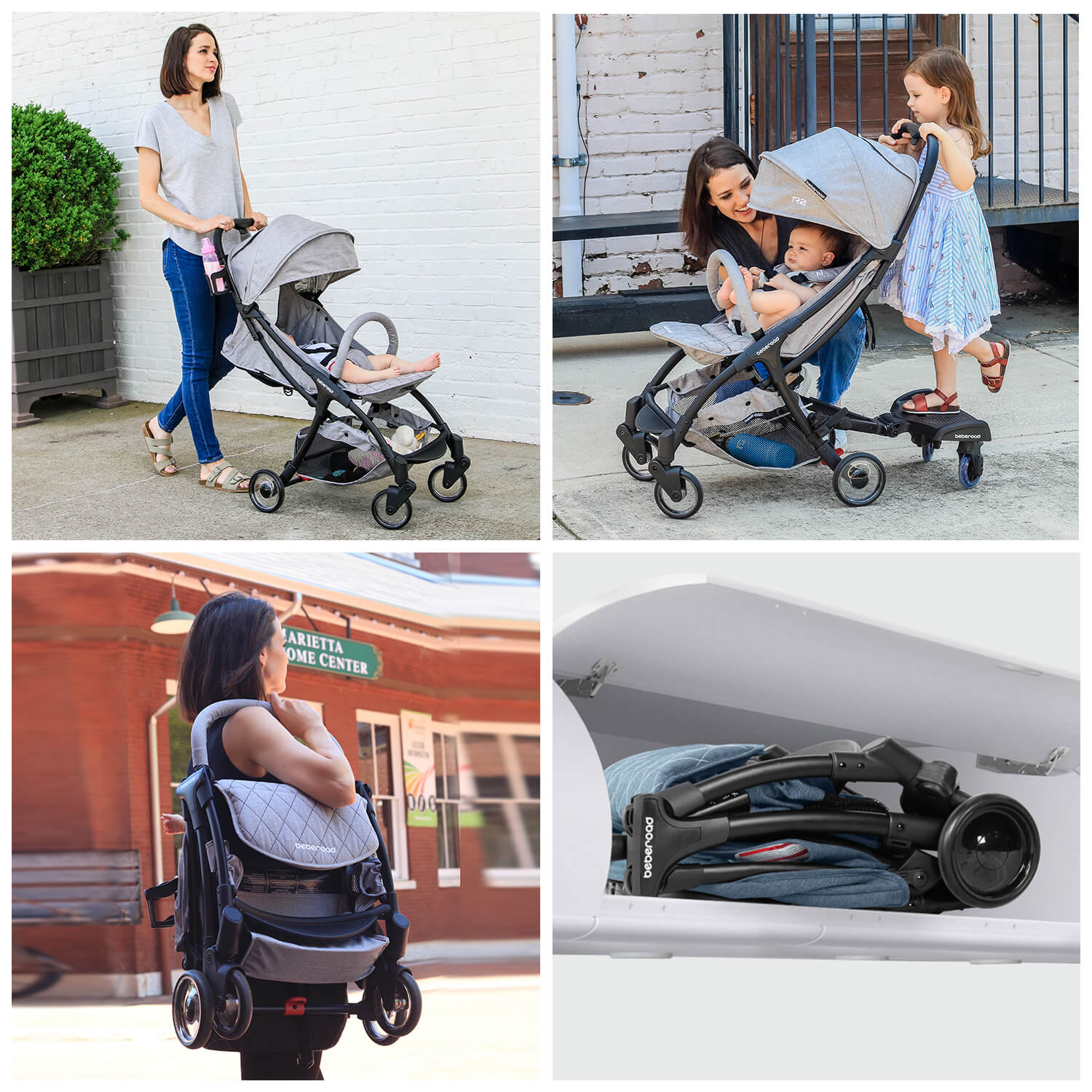 Beberoad Love R2 leichter, faltbarer kleiner Baby-Kinderwagen - Beberoad