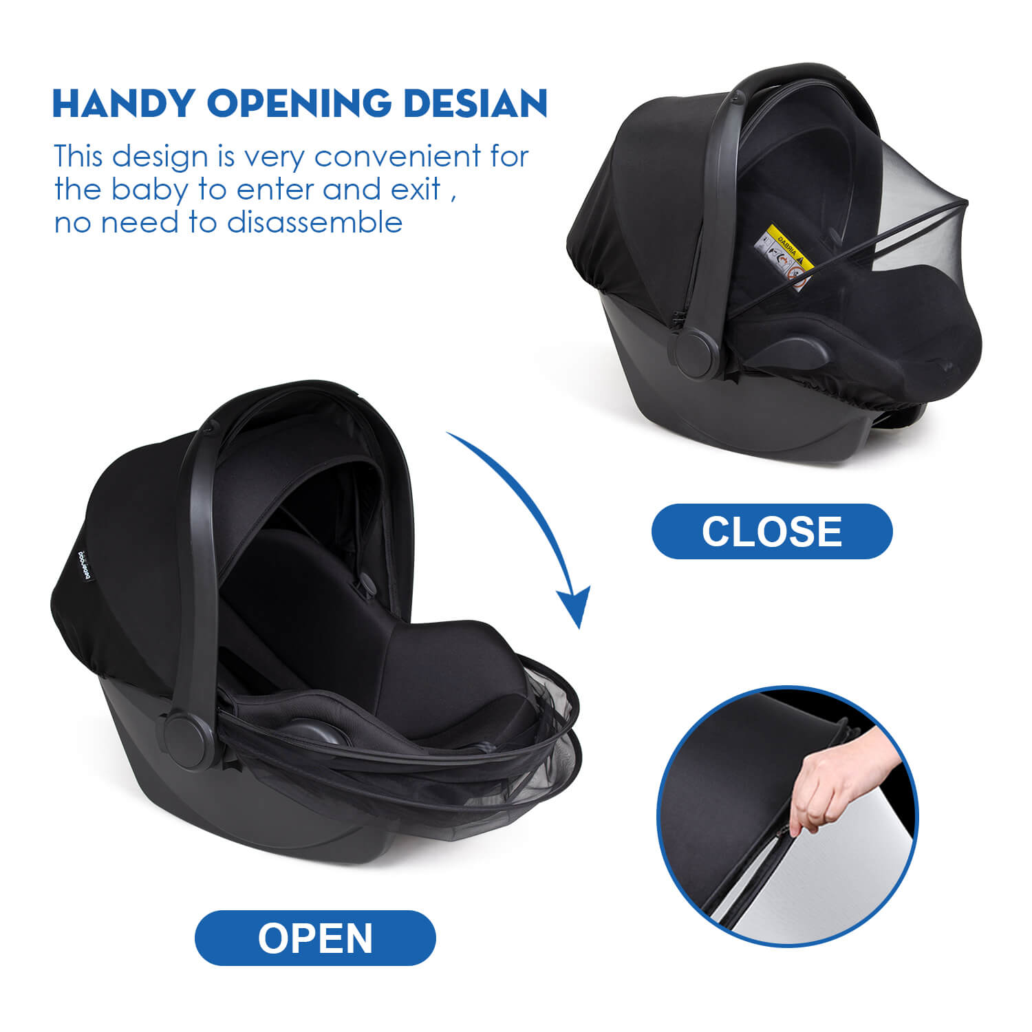 Baby Autositz Moskitonetz - Beberoad