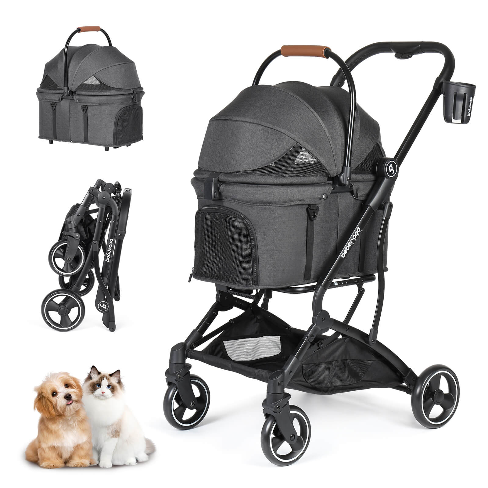 Beberoad T3 3-in-1-Kinderwagen für Haustiere - Beberoad
