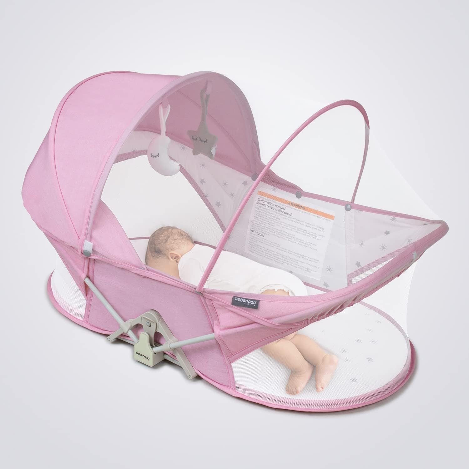 Baby-Reisebett leicht Faltbares Reisebettzelt, Matratze und Tasche - Beberoad