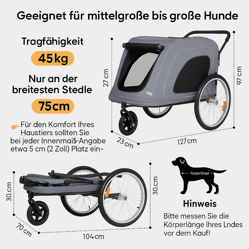 R8 Faltbarer Haustierwagen